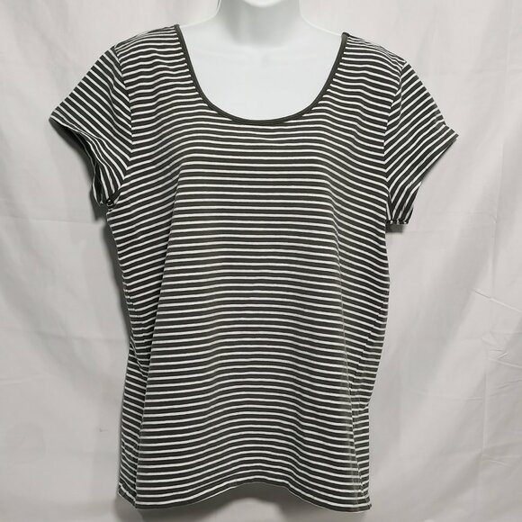 Grey/Olive Fitted Stretch Tee Size XXL EUC #68 - Picture 1 of 8